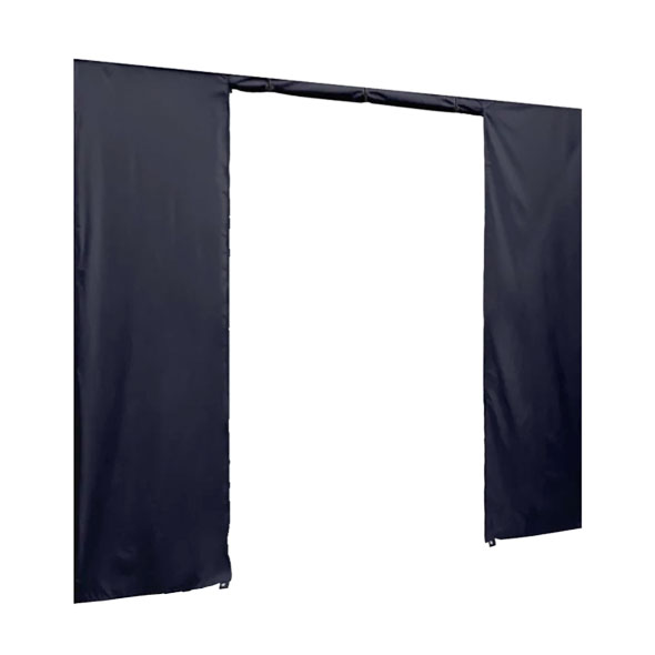 Seitenwand mit Türe, 3m, blau Seitenwand mit Türe, 3m, blau