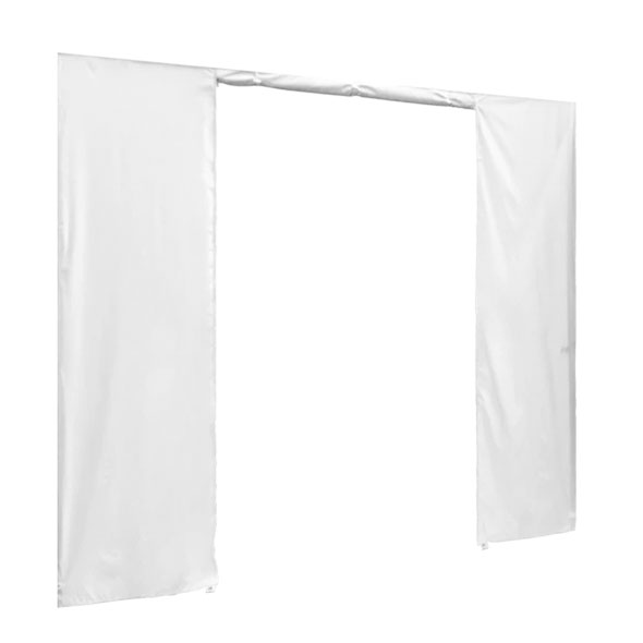 Seitenwand mit Tür, 3m, weiss Seitenwand mit Tür, 3m, weiss